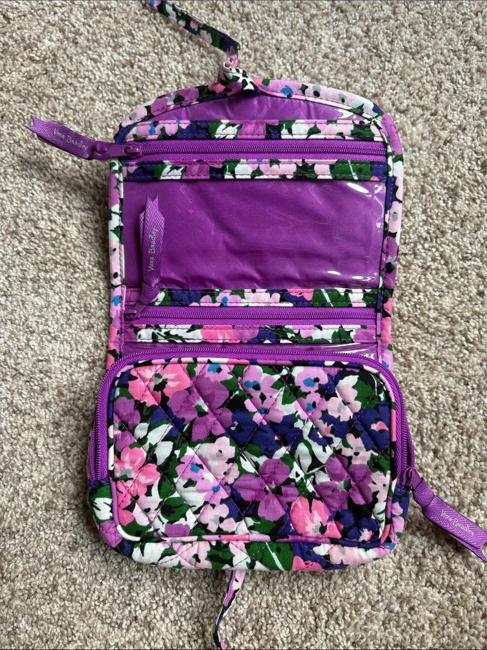 Vera Bradley Flower Garden Travel Jewelry Bag NWOT